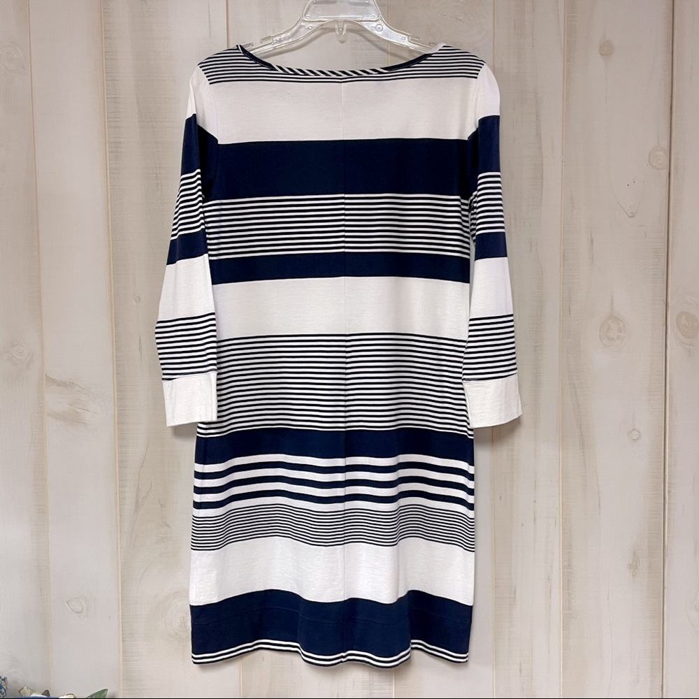 Lilly Pulitzer Navy White Marlowe Stripe Dress S - Picture 3 of 7